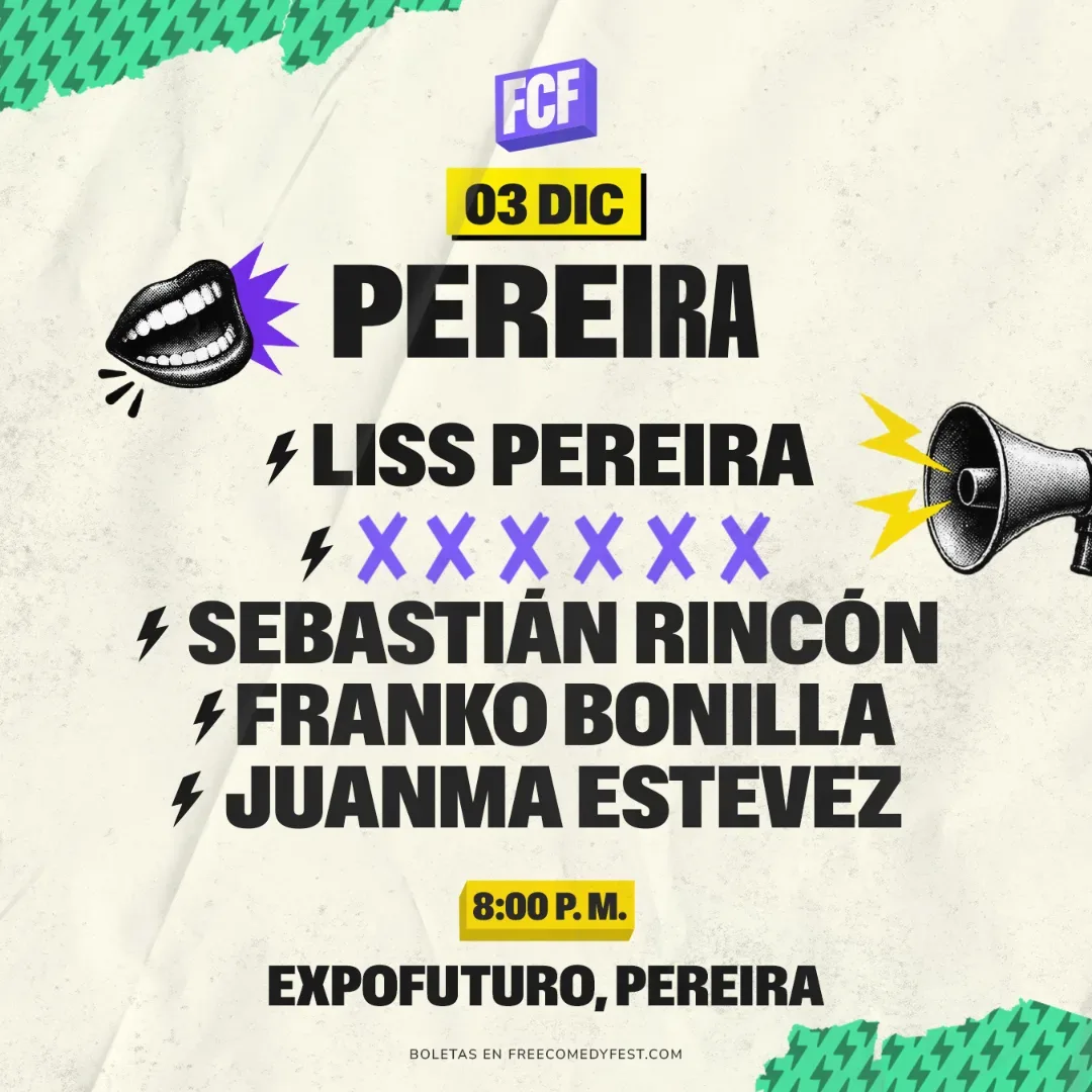 Pieza del Free Comedy Fest en Pereira